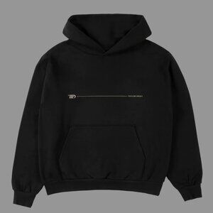Taylor Swift The Tortured Poets Department Black Hoodie Medium